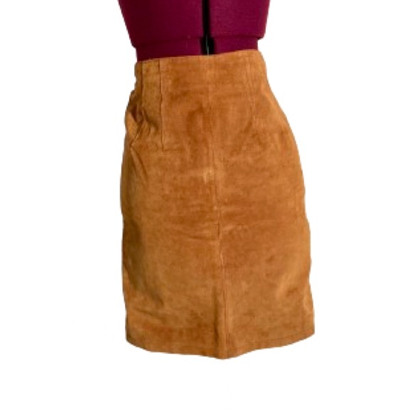Vintage The Limited Suede Skirt - Picture 2 of 6